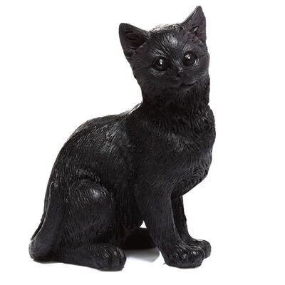 Zwarte Kat Collector's Miniatuur Beeldjes - Staand links