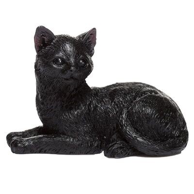 Zwarte Kat Collector's Miniatuur Beeldjes - Liggend rechts