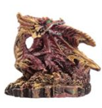 Duistere Legenden - Kristalgrot Draken Miniatuur Beeldjes - Rood Look Back