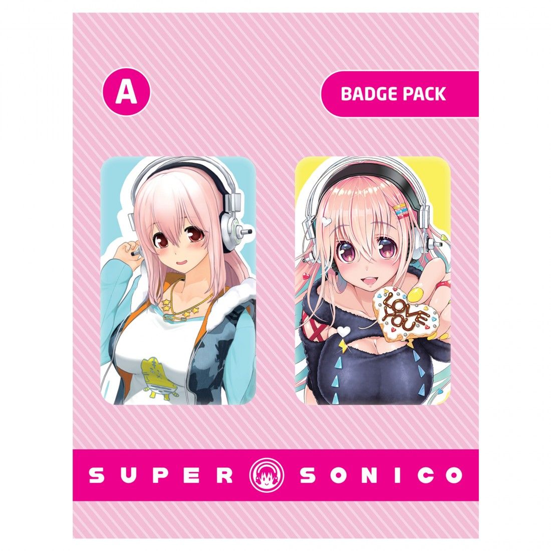 Super Sonico -Badge Button Pack