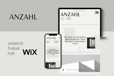 ANZAHL - Wix Portfolio Website Theme