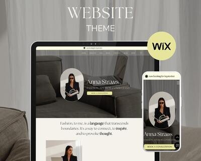 Anna Strauss - WIX Website theme
