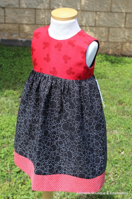 Red, White and Black Dress