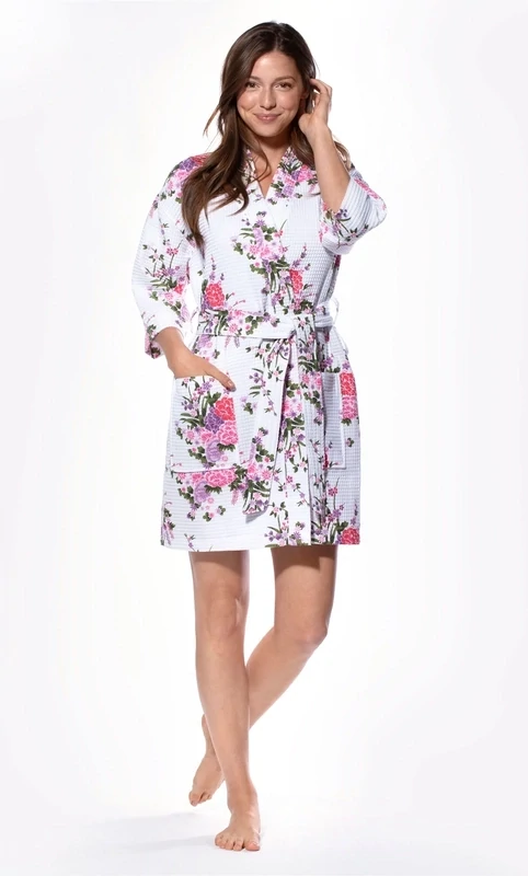 Women&#39;s Waffle Knit Kimono Robe