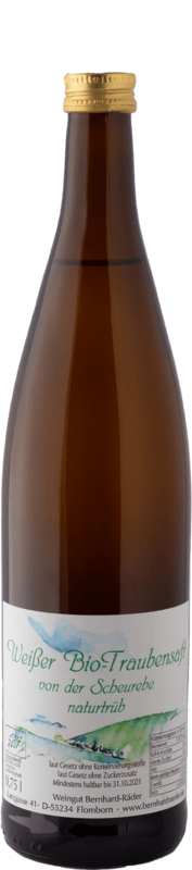 Bio-Traubensaft WEISS naturtrüb von der Scheurebe