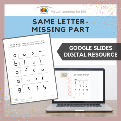 Same Letter – Missing Part (Google Slides)