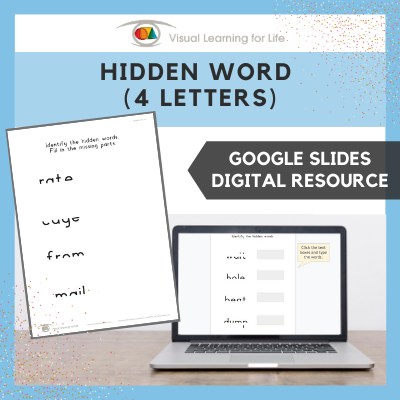 Hidden Word (4 Letters) (Google Slides)