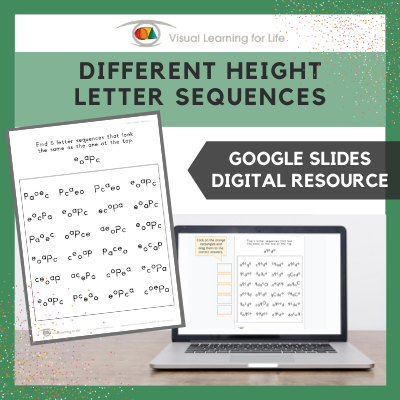 Different Height Letter Sequences (Google Slides)