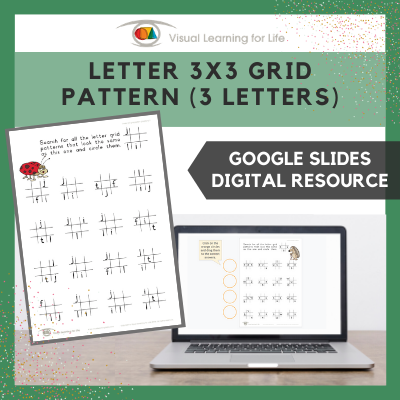 Letter 3x3 Grid Pattern (3 Letters) (Google Slides)