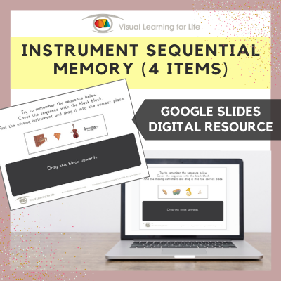 Instrument Sequential Memory - 4 Items (Google Slides)