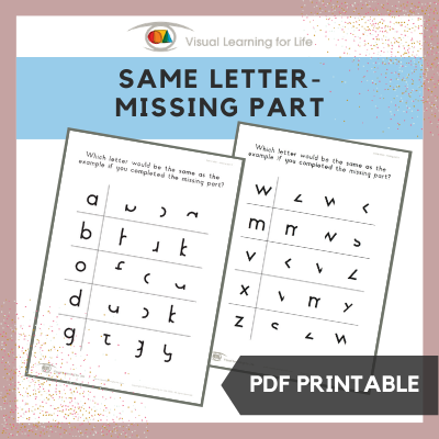 Same Letter – Missing Part