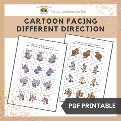 Cartoon Facing Different Direction