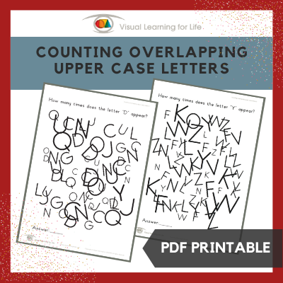 Counting Overlapping Upper Case Letters