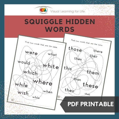 Squiggle Hidden Words