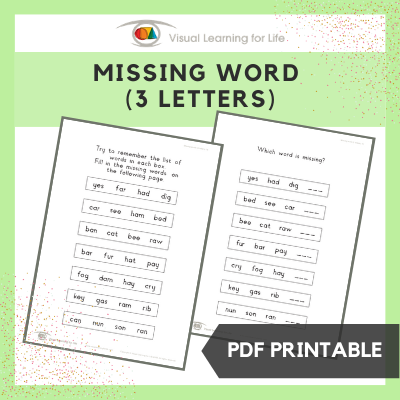 Missing Word (3 Letters)