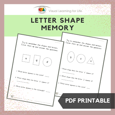 Letter Shape Memory