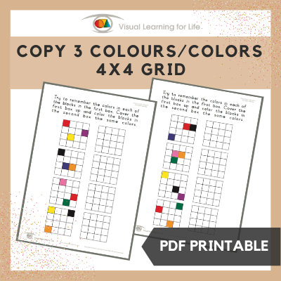 Copy 3 Colours/Colors 4x4 Grid