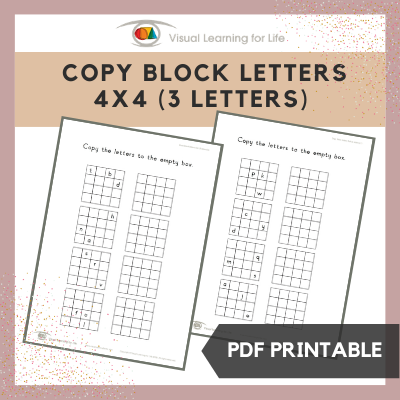 Copy Block Letters 4x4 Grid (3 Letters)