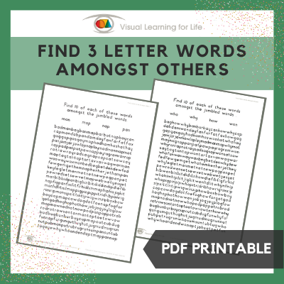 Find 3 Letter Words Amongst Others