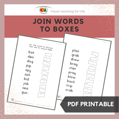 Join Words to Boxes