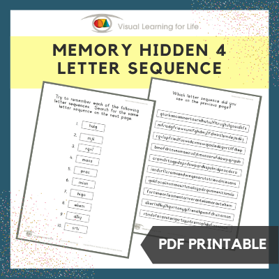 Memory Hidden 4 Letter Sequence