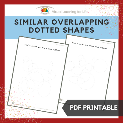 Similar Overlapping Dotted Shapes