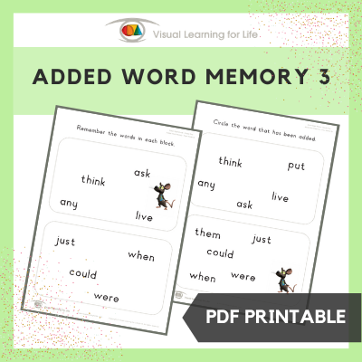 Added Word Memory 3