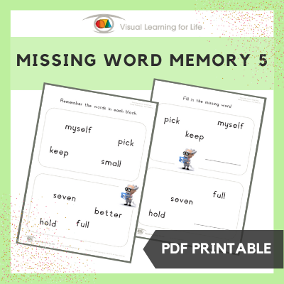 Missing Word Memory 5