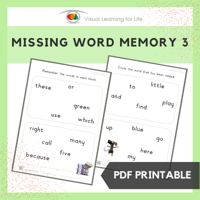 Missing Word Memory 3