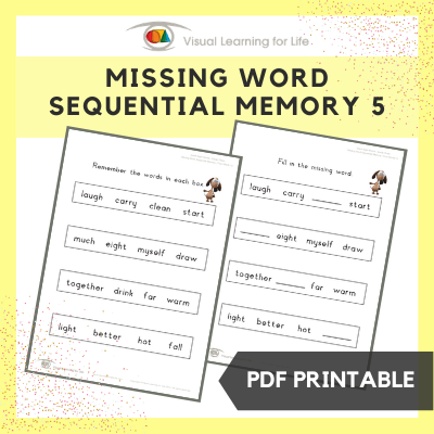 Missing Word Sequential Memory 5