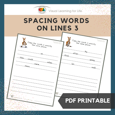 Spacing Words on Lines 3