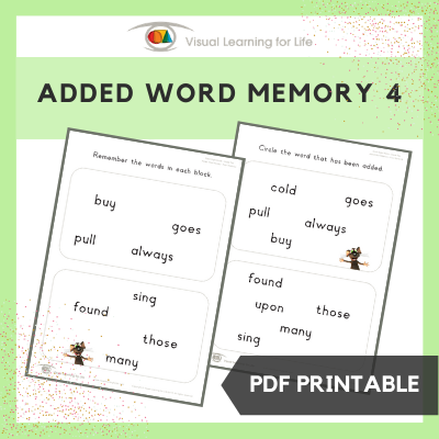 Added Word Memory 4