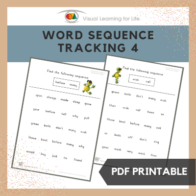 Word Sequence Tracking 4