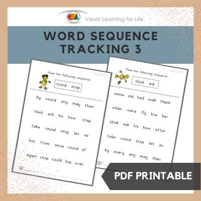 Word Sequence Tracking 3