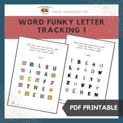 Word Funky Letter Tracking 1