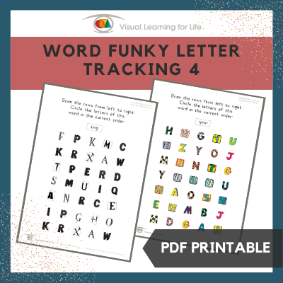 Word Funky Letter Tracking 4
