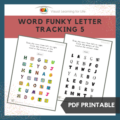 Word Funky Letter Tracking 5