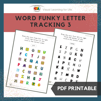 Word Funky Letter Tracking 3