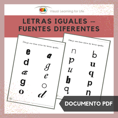 Letras Iguales – Fuentes Diferentes