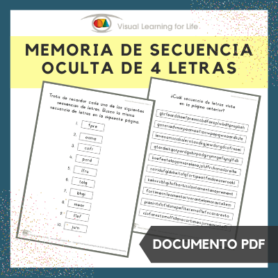Memoria de Secuencia Oculta de 4 Letras