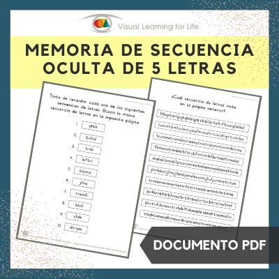 Memoria de Secuencia Oculta de 5 Letras