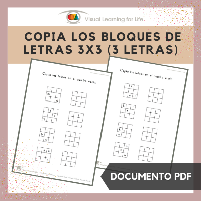 Copia los Bloques de Letras 3x3 (3 Letras)