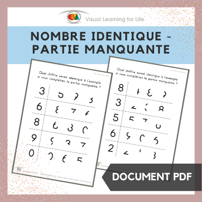 Nombre identique – partie manquante