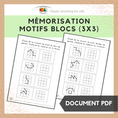 Mémorisation motifs blocs (3x3)