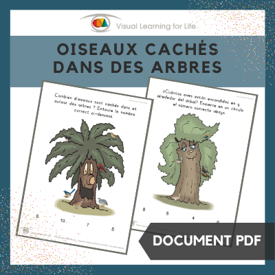 Oiseaux cachés dans un arbre
