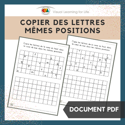 Copier des lettres mêmes positions