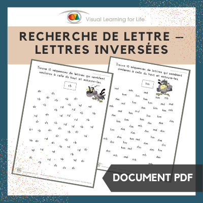 Recherche de lettres – Lettres inversées