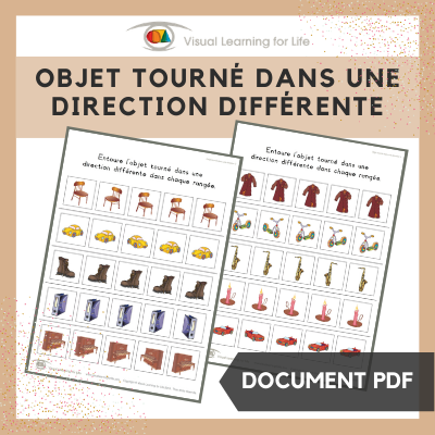Objet tourné dans une direction différente