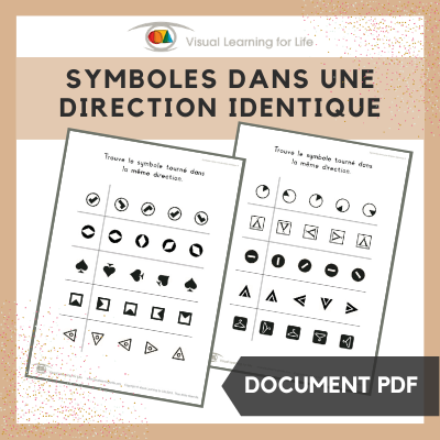 Symboles dans une direction identique