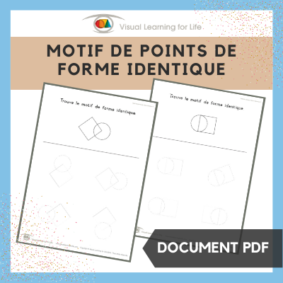 Motif de points de forme identique